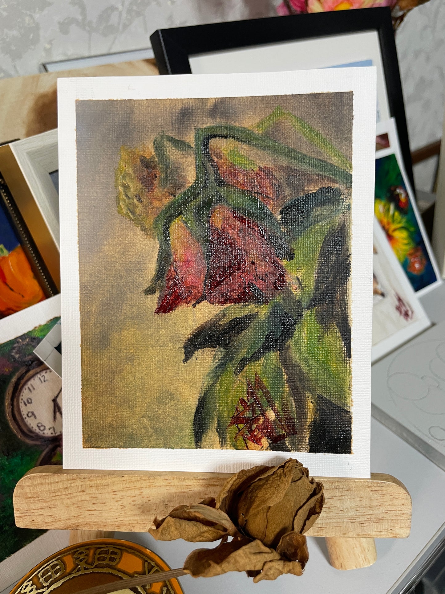 Dead rose- mini painting