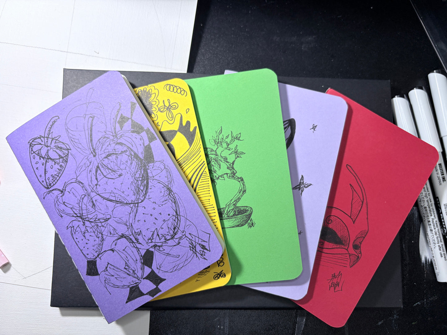 Mini notebooks (set of 5)