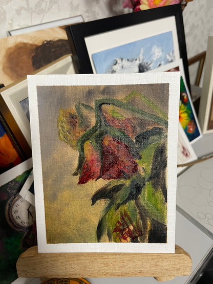 Dead rose- mini painting